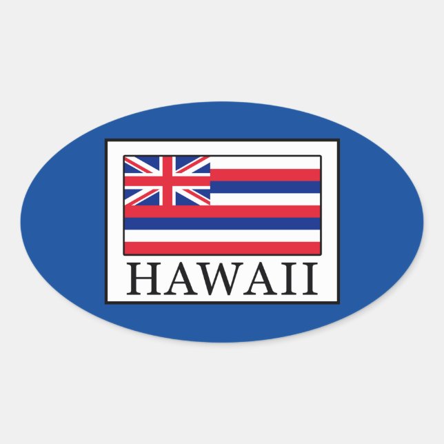 Hawaii Oval Sticker (Front)