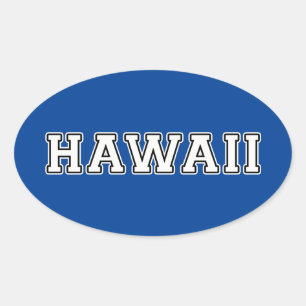 Hawaii Oval Sticker