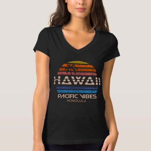 Hawaii Pacific vibes honolulu vintage sun T_Shirt