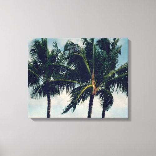 Hawaii Palm Trees Canvas Print