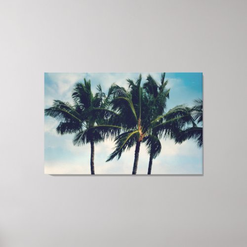 Hawaii Palm Trees Canvas Print