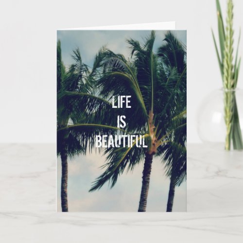 Hawaii Palm Trees     Card