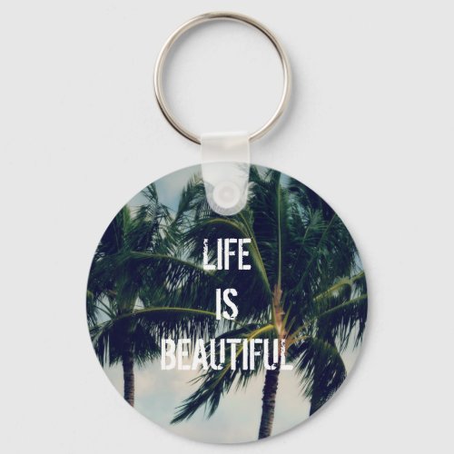 Hawaii Palm Trees   Keychain