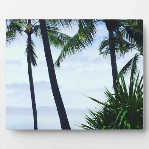 Hawaii Palm Trees Plaque