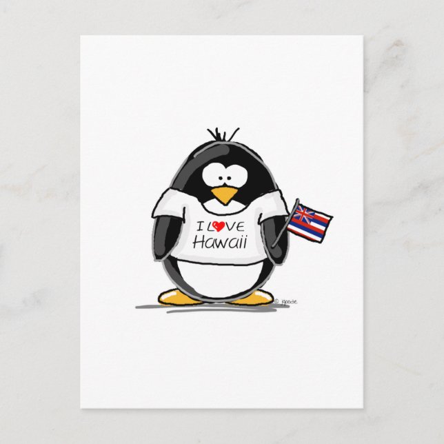 Hawaii Penguin Postcard (Front)