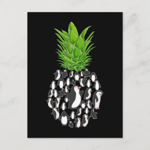 Hawaii Pineapple Penguins Postcard