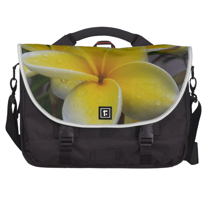 Hawaii Plumeria Flowers Laptop Commuter Bag