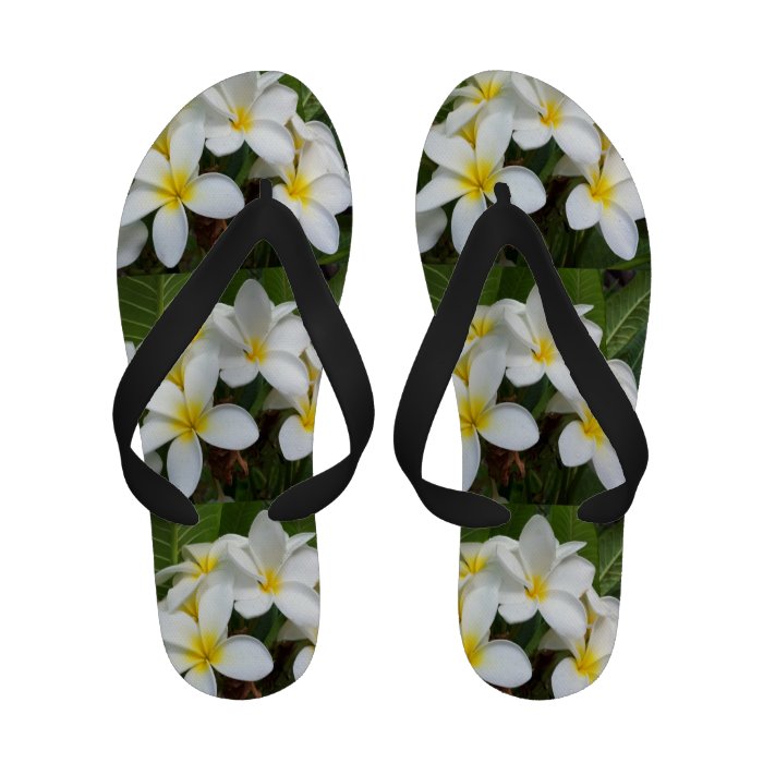 Hawaii Plumeria Flowers Sandals