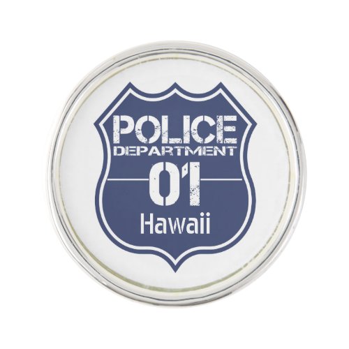 Hawaii Police Department Shield 01 Lapel Pin