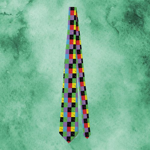 Hawaii Pop Art State Colorful Pattern Neck Tie