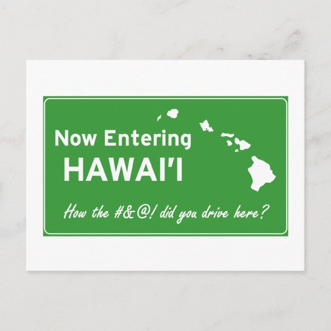 Hawaii Postcard (Front)