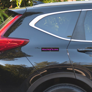 Hawaii Practice Aloha PurpleRay Shaka (Hang loose) Sticker