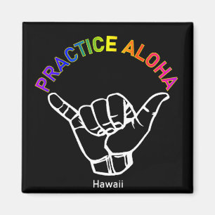Hawaii Practice Aloha Shaka (Hang loose) Magnet