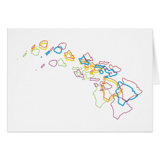 hawaii pride blur cards (Front Horizontal)