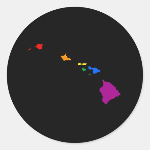 HAWAII PRIDE _png Classic Round Sticker