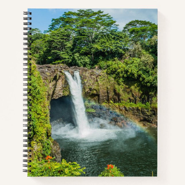 Hawaii, Rainbow Falls in Hilo Notebook (Front)