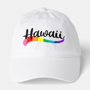 Hawaii Rainbow Gay Pride Aloha Proud Queer LGB Hat