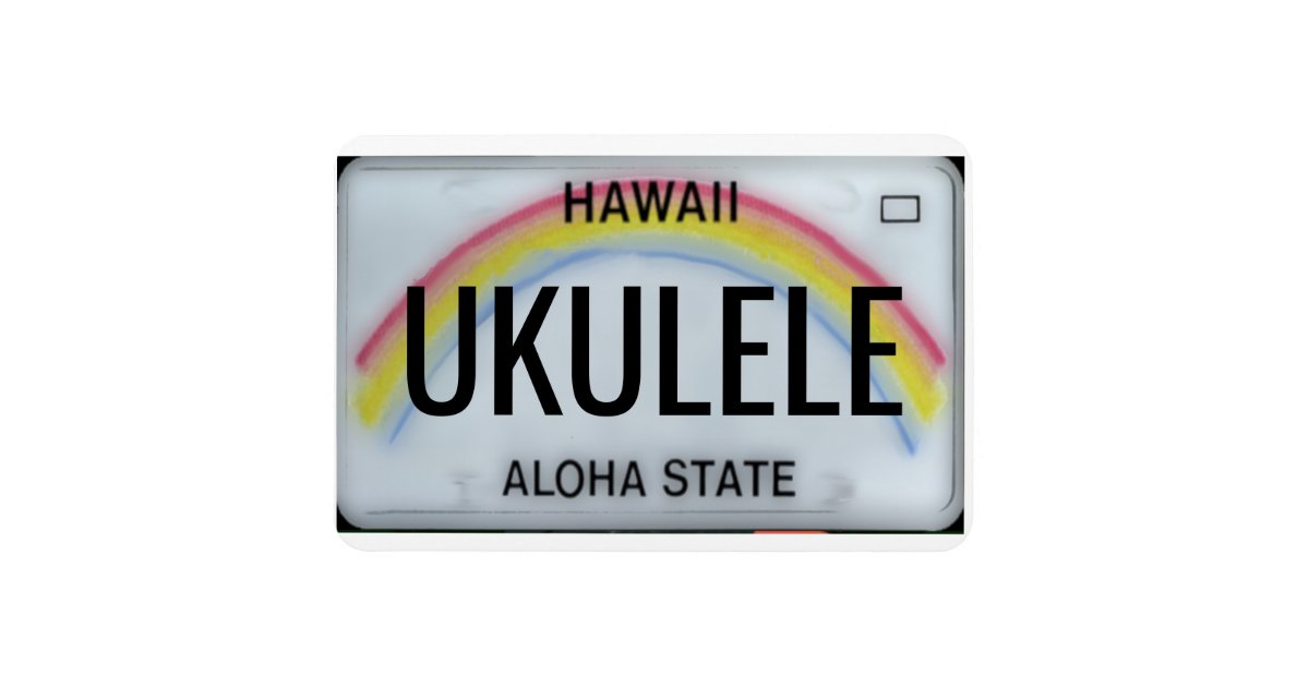 Hawaii Rainbow License Plate Flexible Magnet