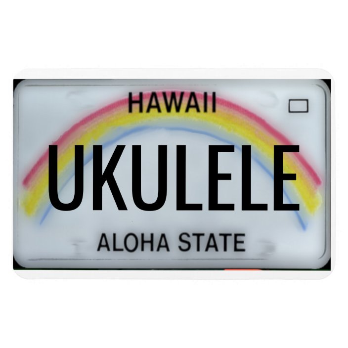 Hawaii Rainbow License Plate Flexible Magnet | Zazzle.com