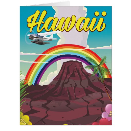 Hawaii Rainbow travel poster (Front)