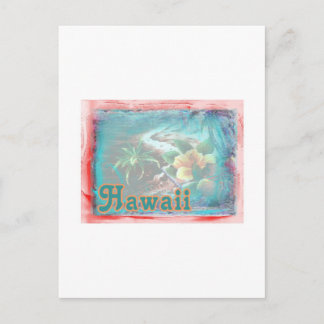 Hawaii Red Floral Postcard