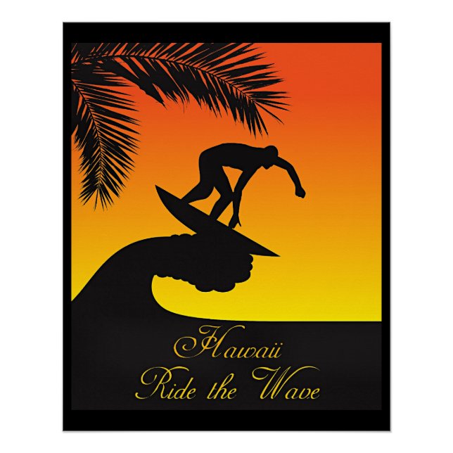 Hawaii, Ride the Wave, Poster (Front)