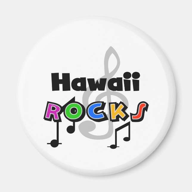 Hawaii Rocks Magnet (Front)