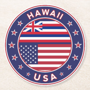 Hawaii Round Paper Coaster