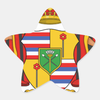 Hawaii Royal Coat of Arms Star Sticker