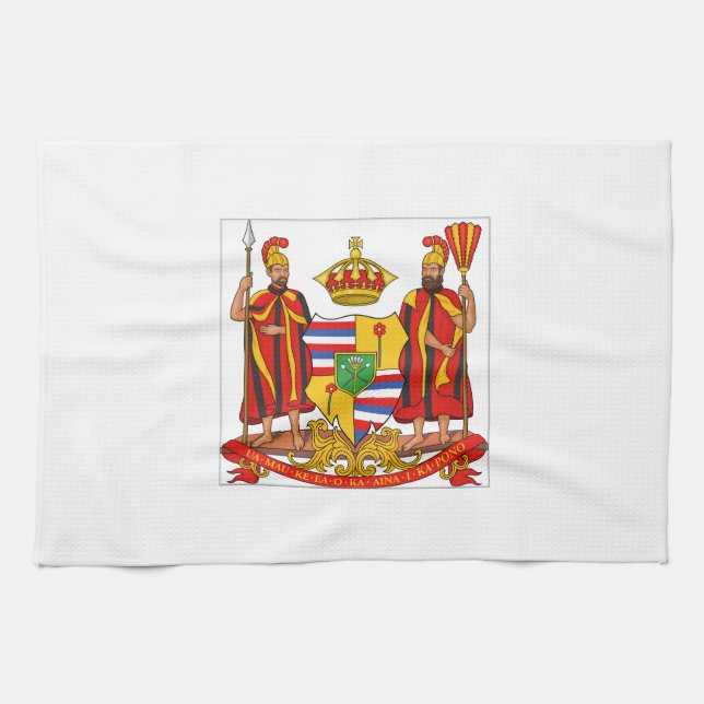 Hawaii Royal Coat of Arms Towel (Horizontal)