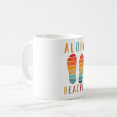 Hawaii Sandles Aloha Beaches Coffee Mug (Front Left)