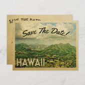 Hawaii Save The Date Vintage Postcards (Front/Back)