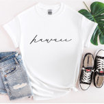 Hawaii Script State Women’s T-Shirt<br><div class="desc">We are always adding new designs daily!</div>
