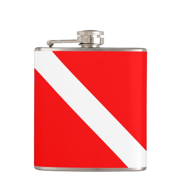 Hawaii Scuba Dive Flag Flask (Front)