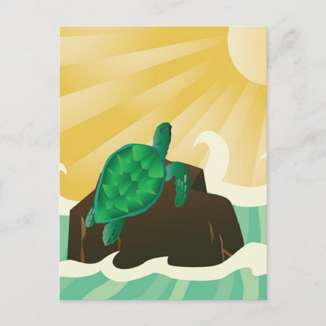 Hawaii Sea Turtle Postcard (Front)