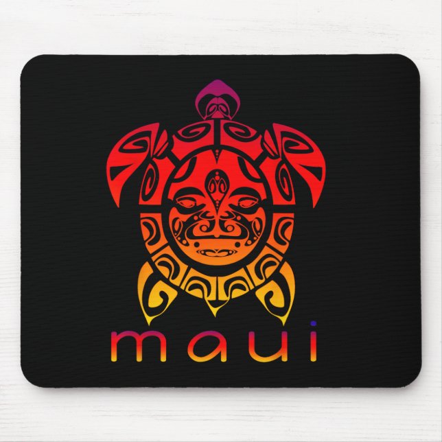 Hawaii Sea Vivid Turtle  Mouse Pad (Front)