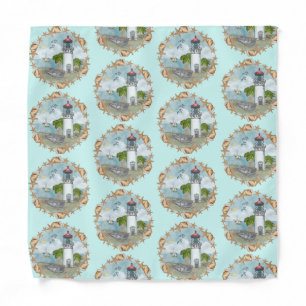 Hawaii Shells Lighthouse Bandana