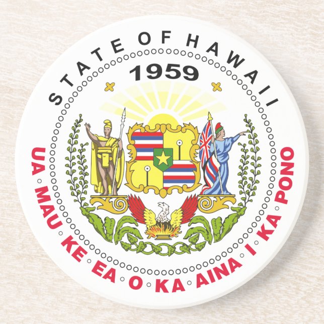 Hawaii sign coaster (Front)