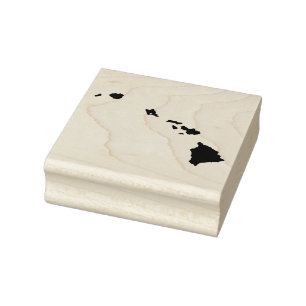 Hawaii Solid Rubber Art Stamp