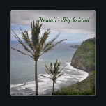 Hawaii Square Magnet<br><div class="desc">Square magnet of Hawaii's Big Island</div>