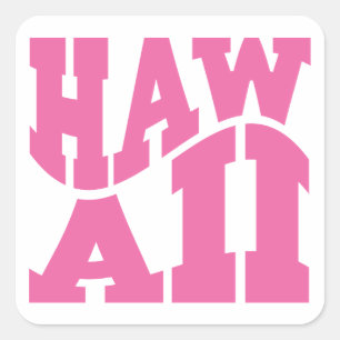 Hawaii Square Sticker