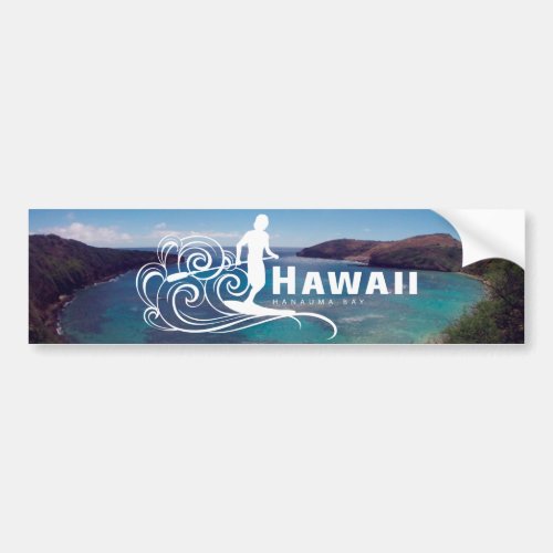 Hawaii Stand Up Paddle and Hanauma Bay Bumper Sticker