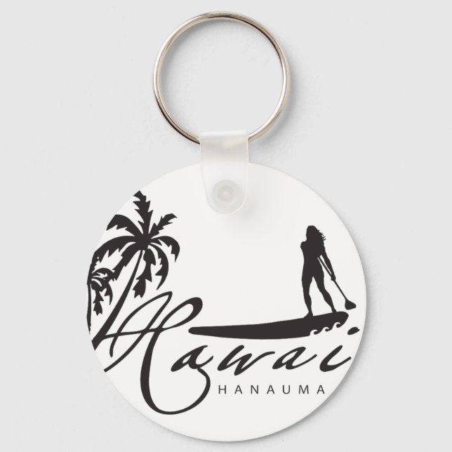 Hawaii Stand Up Paddle Keychain (Front)