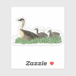 Hawaii State Bird Nene Goose Family Sticker