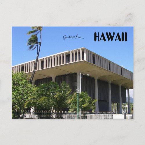 Hawaii State Capitol Postcard