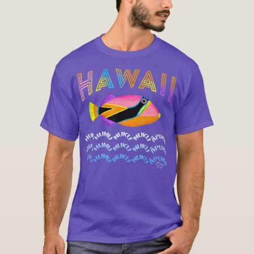 Hawaii State Fish Humuhumu Tropical Hawaiian  T_Shirt