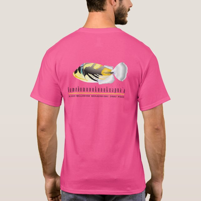Hawaii State Fish - Humuhumunukunukuapua’a T-Shirt (Back)