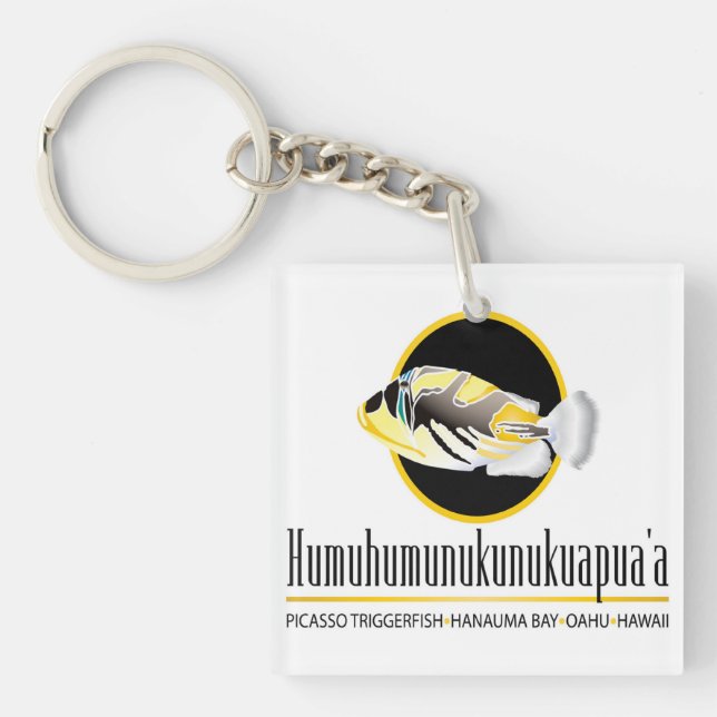 Hawaii State Fish - Humuhumunukunukuapua'a Keychain (Front)