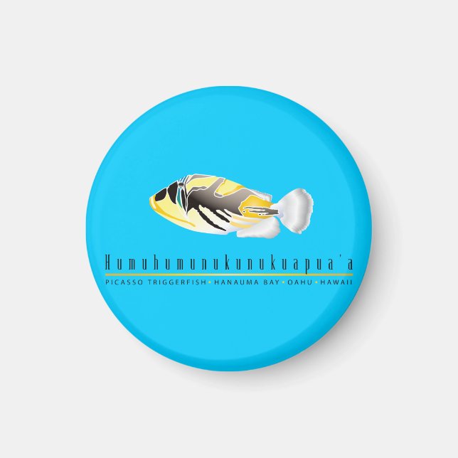 Hawaii State Fish - Humuhumunukunukuapua'a. Magnet (Front)