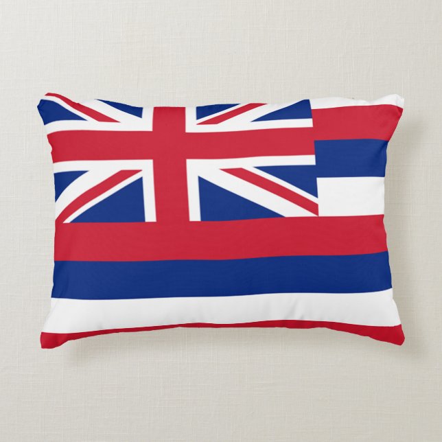 Hawaii State Flag Accent Pillow (Front)